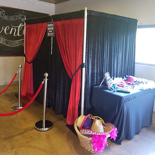 Photo Booth hire setup.