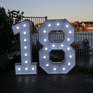 18th Birthday Light Up Numbers