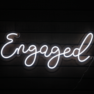 Engaged Neon Sign Hire