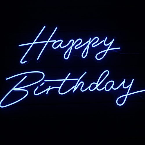 Happy Birthday Neon Sign Hire - Image 4