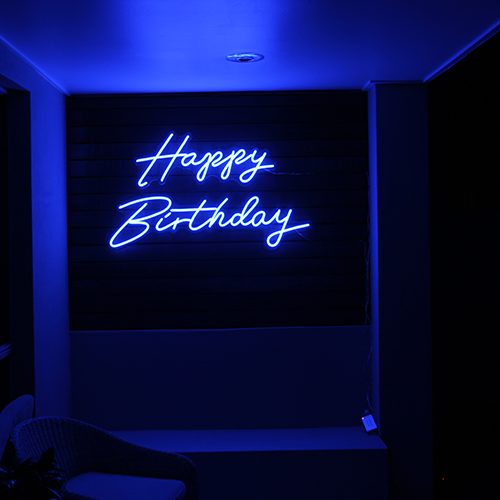 Happy Birthday Neon Sign Hire - Image 5