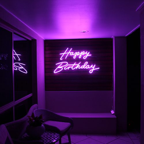 Happy Birthday Neon Sign Hire - Image 6
