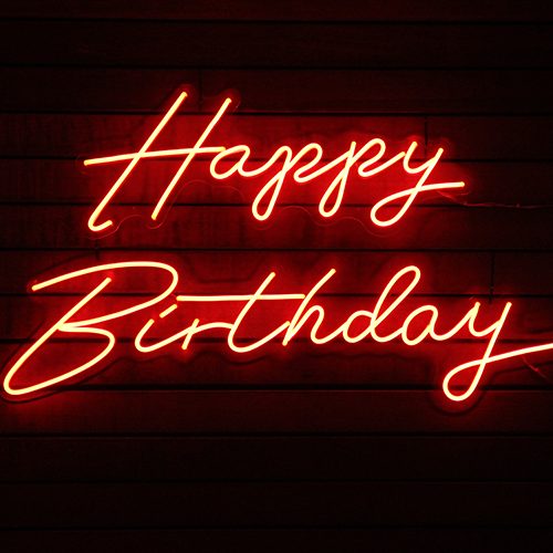 Happy Birthday Neon Sign Hire - Image 3