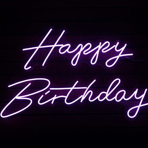 Happy Birthday Neon Sign Hire