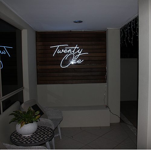 Twenty One Neon Sign Hire - Image 3