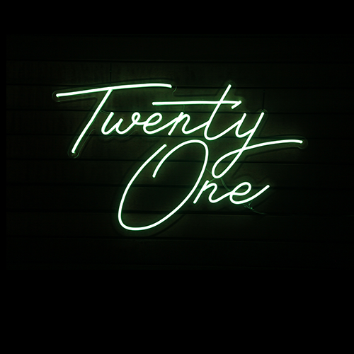 Twenty One Neon Sign Hire - Image 5