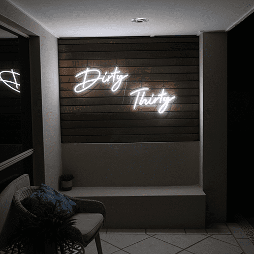 Dirty Thirty Neon Sign Hire - Image 2