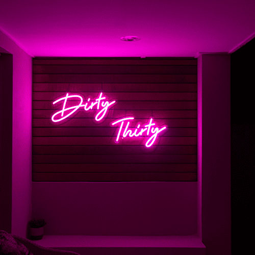 Dirty Thirty Neon Sign Hire - Image 3