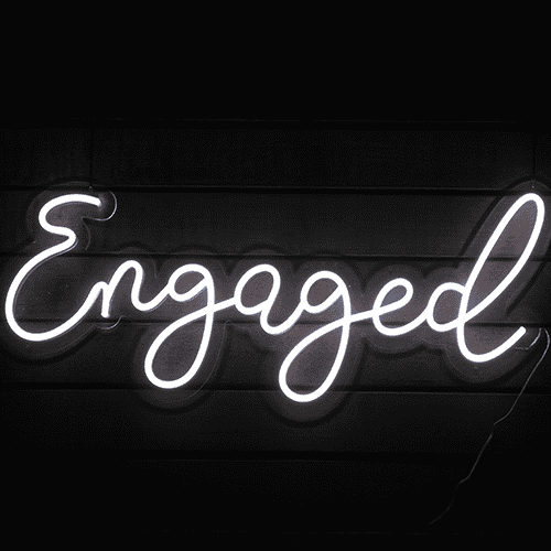 Engaged Neon Sign Hire