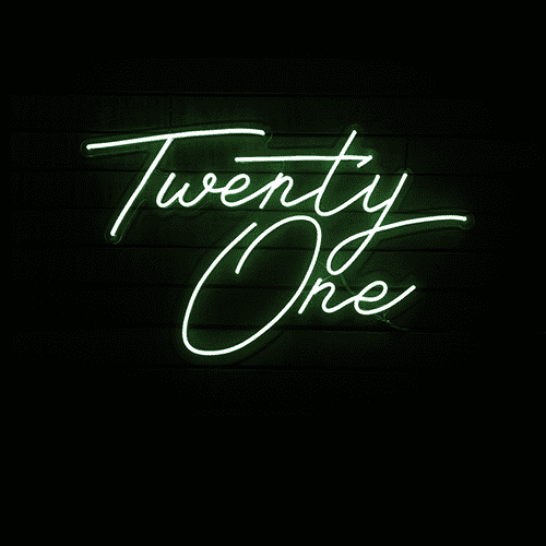 Twenty One Neon Sign Hire - Image 5